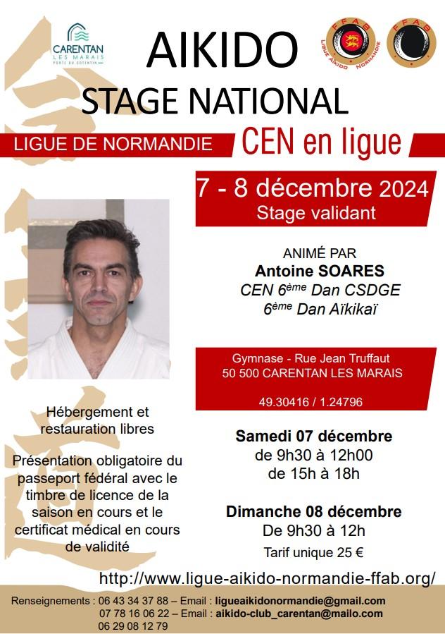 Stage national cen en ligue soares